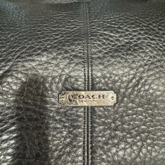 Coach Black Park Carrie Studded Leather Hobo Satchel with Coach tags. April 2014 - Picture 5 of 16